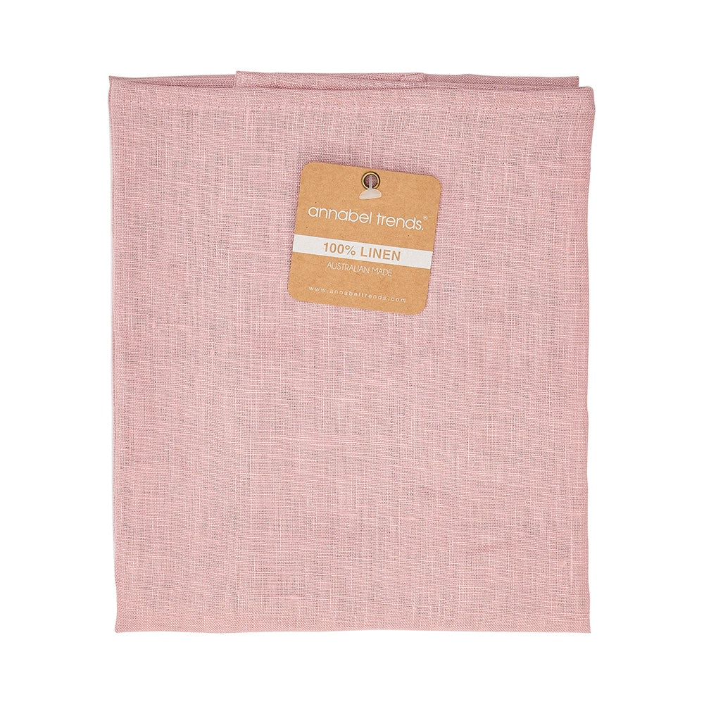 Tea Towel - Linen -  Rose Pink