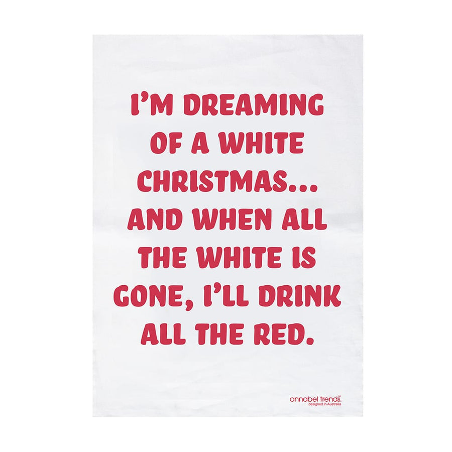 Christmas tea towel - I'm dreaming of a White Christmas