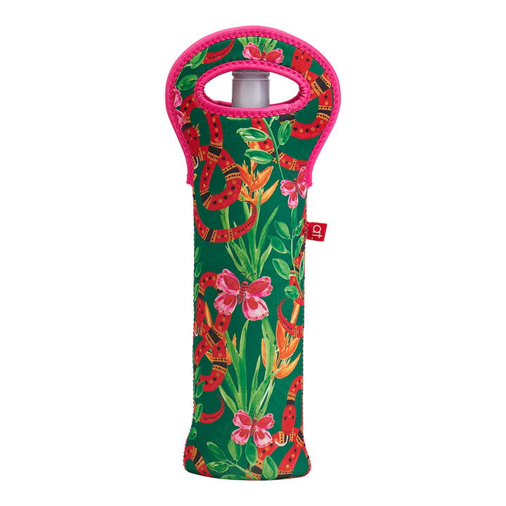 Single Bottle Bag - Neoprene - Jungle Snake