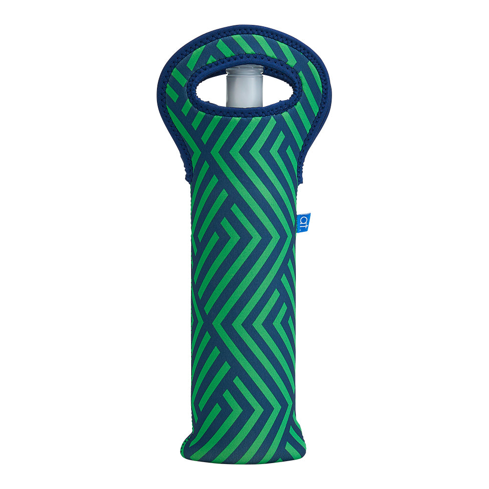Single Bottle Bag - Neoprene - Zig Zag