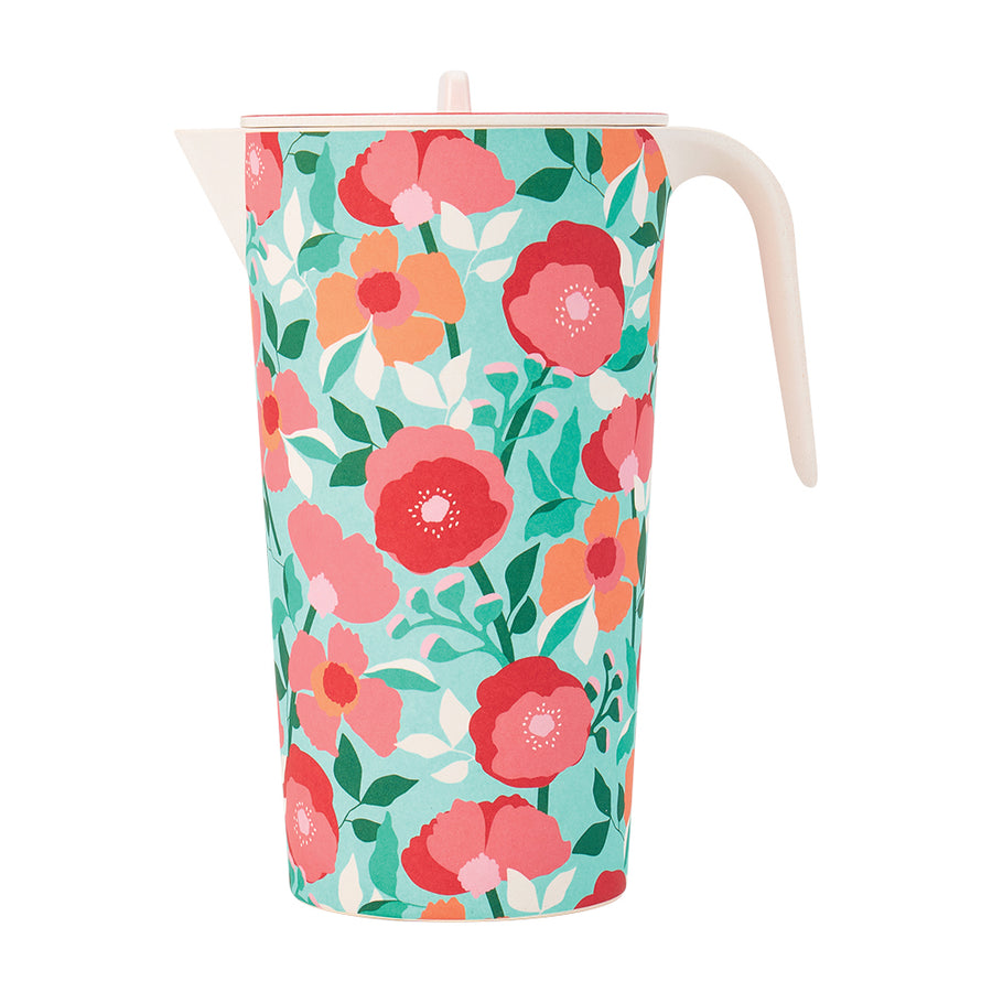 Sherbet Poppies Bamboo Picnic Jug