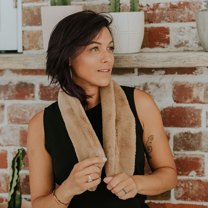 faux fur neck wrap