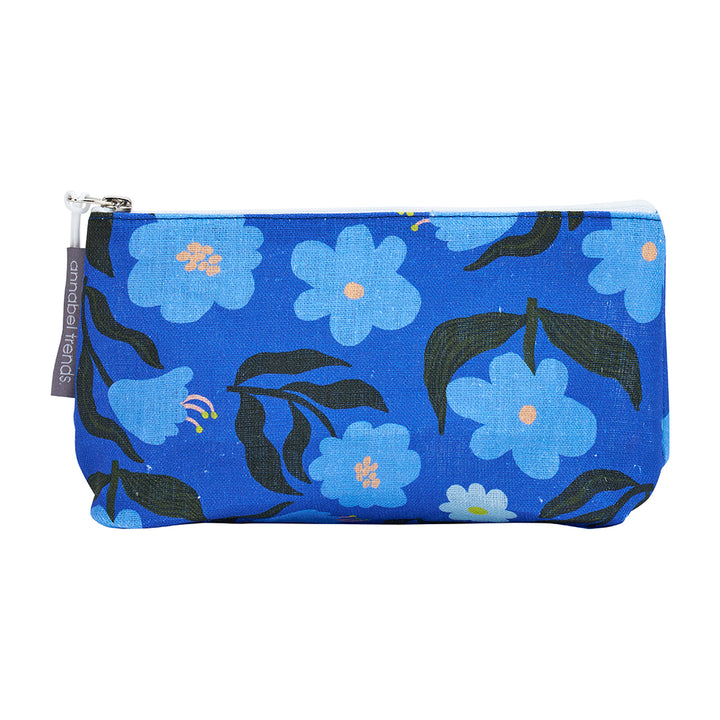 Cosmetic Bag - Linen - Small - Nocturnal Blooms