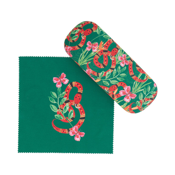 Glasses Case Combo - Jungle Snake