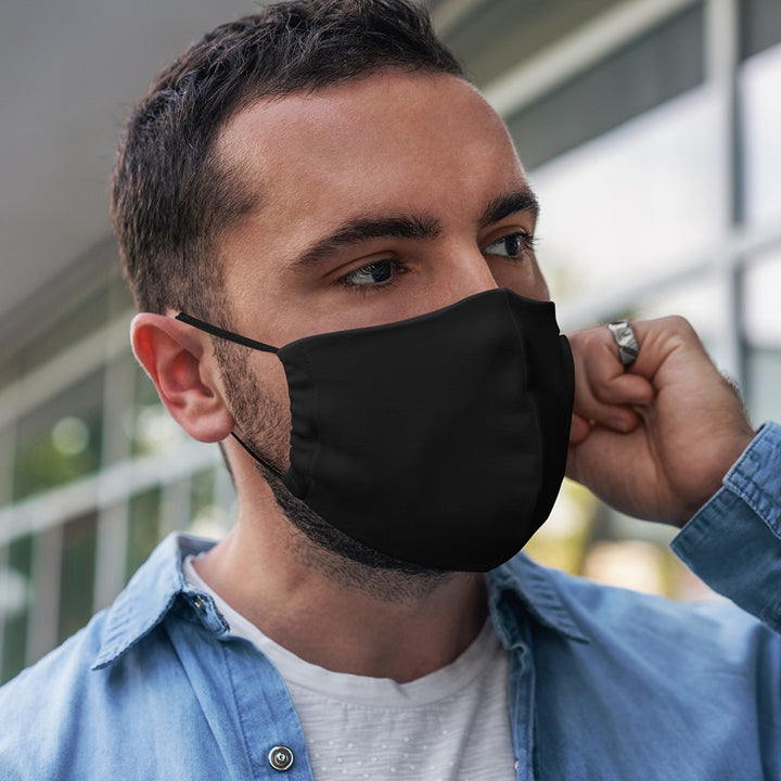 Face Mask - Contoured - Plaid Black