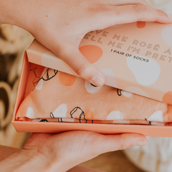 Give me rose and tell me I'm pretty boxed socks