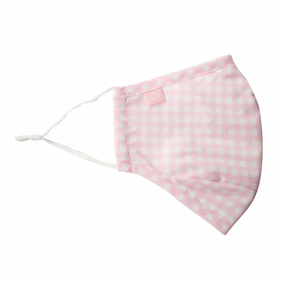 face mask - pink gingham
