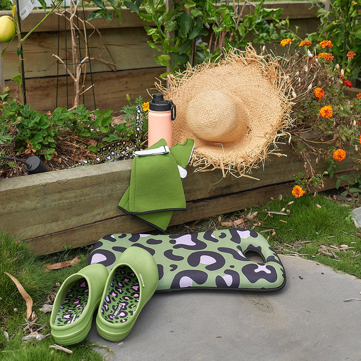 Kneeling Mat - Ocelot Pink Khaki