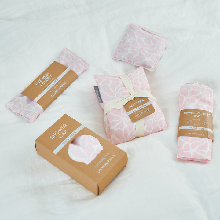 Eye Rest Pillow - Linen - Pink Petal Floral