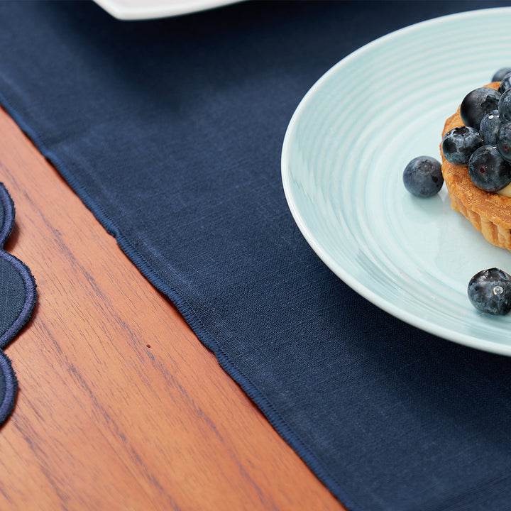 Coaster Set - Stonewashed - Scallop Edge