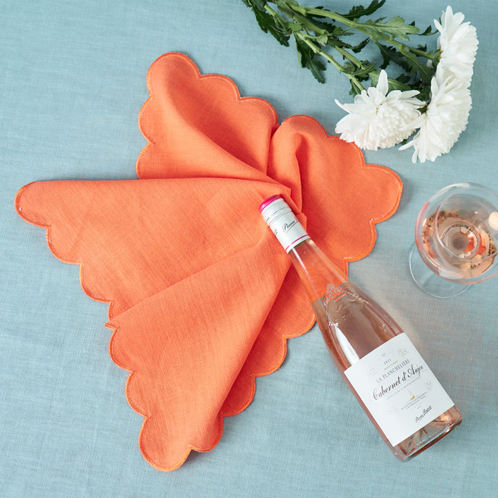 Napkin - Stonewashed - Scallop Edge