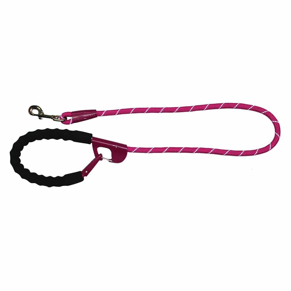 snap and stay leash - fuschia