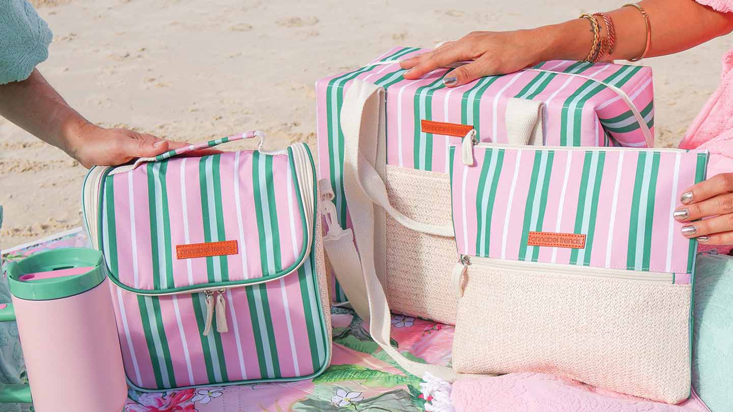 Pink & Green Stripe