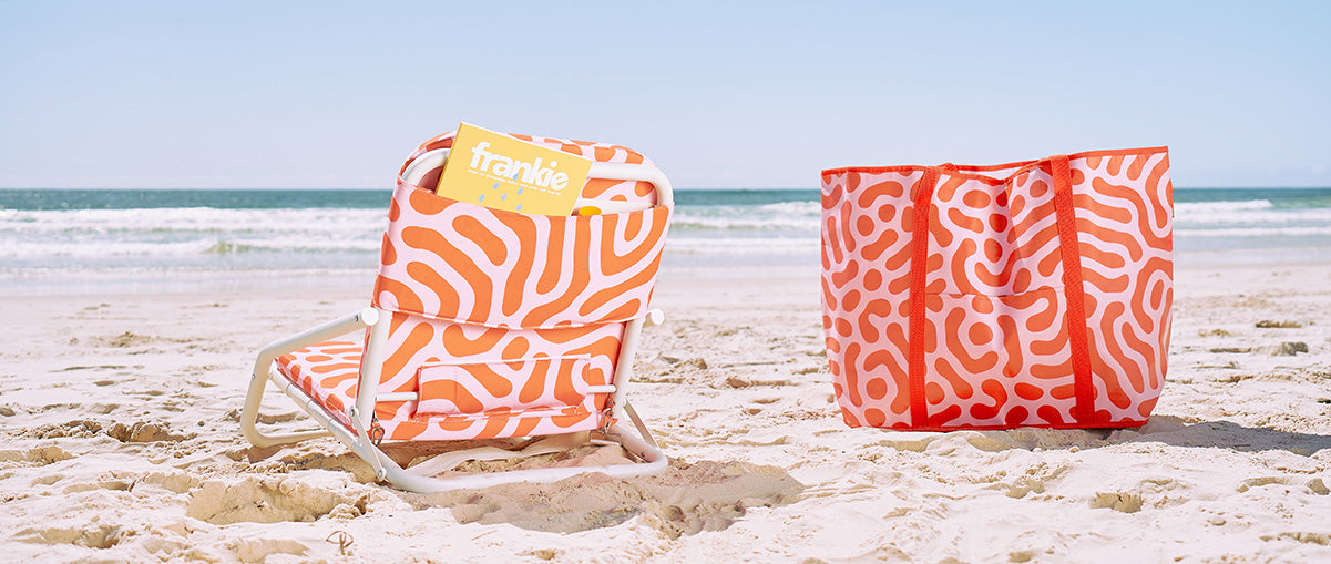 Red Squiggle Beach gear