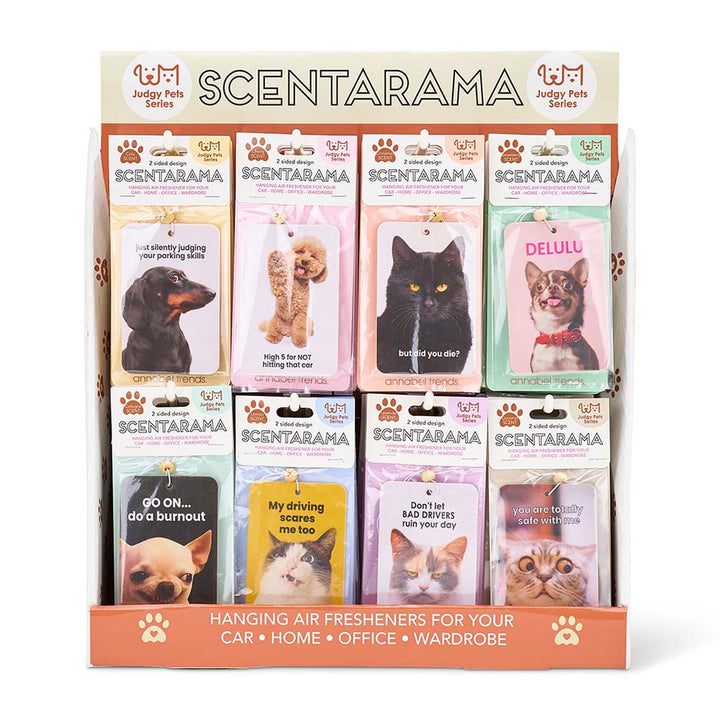 Hanging Air Fresheners - Scentarama Judgy - Counter Pack of 80