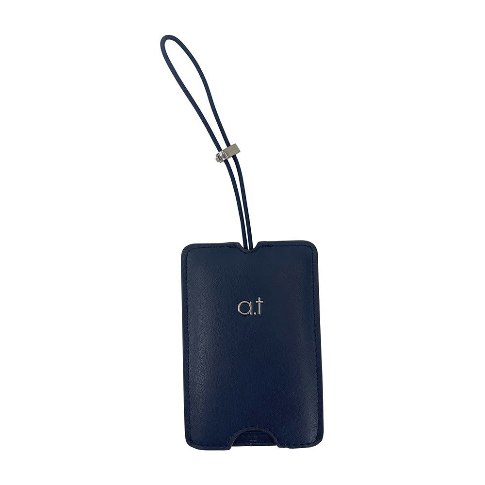 Stripe Navy Luggage tag