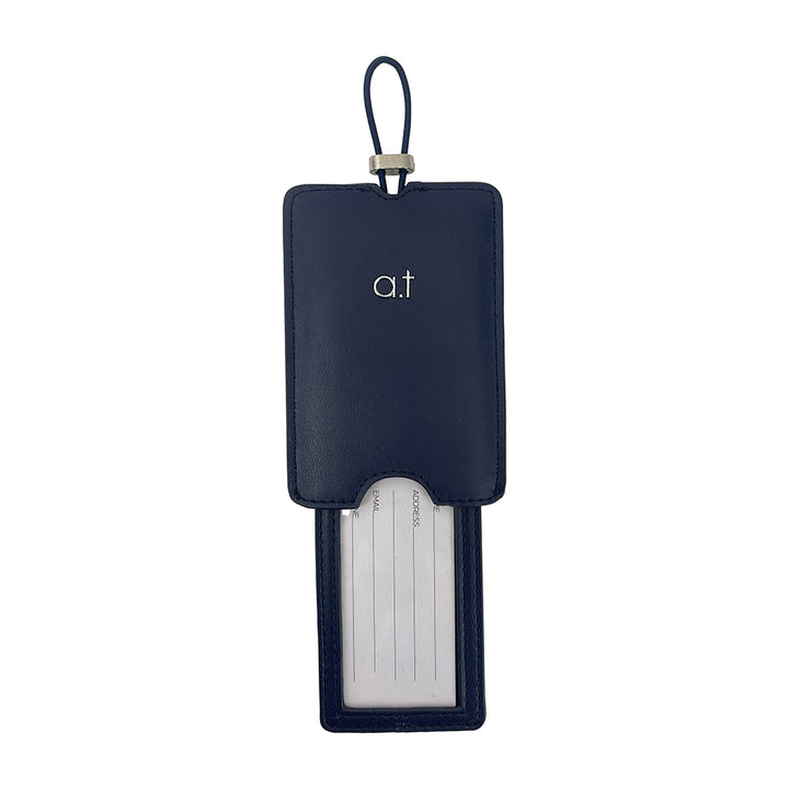 Stripe Navy Luggage tag