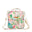 Floral patterned crossbody bag on a white background