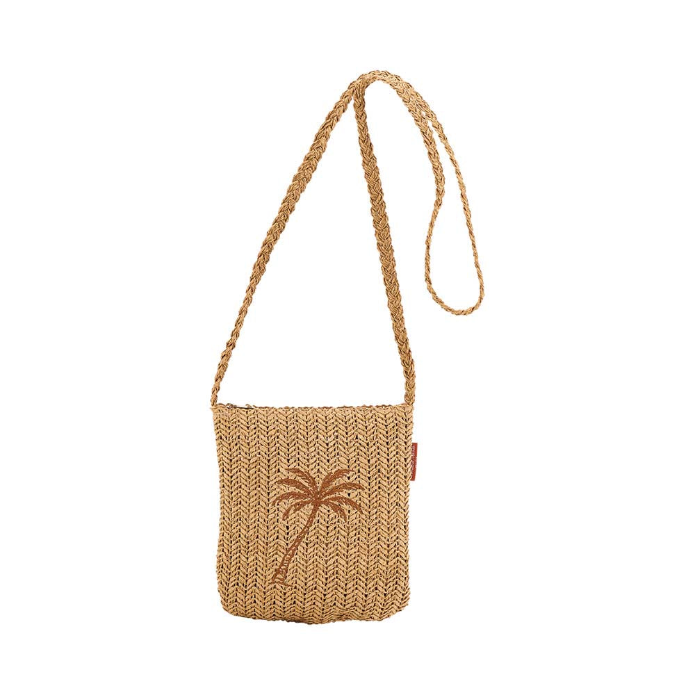 Crochet Palm Cross Body Pouch