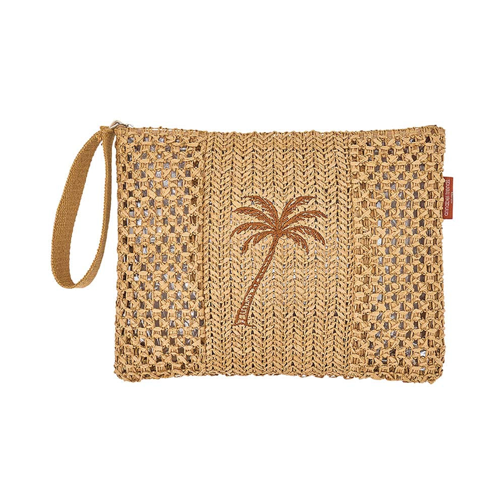 Crochet Palm Wet Pouch