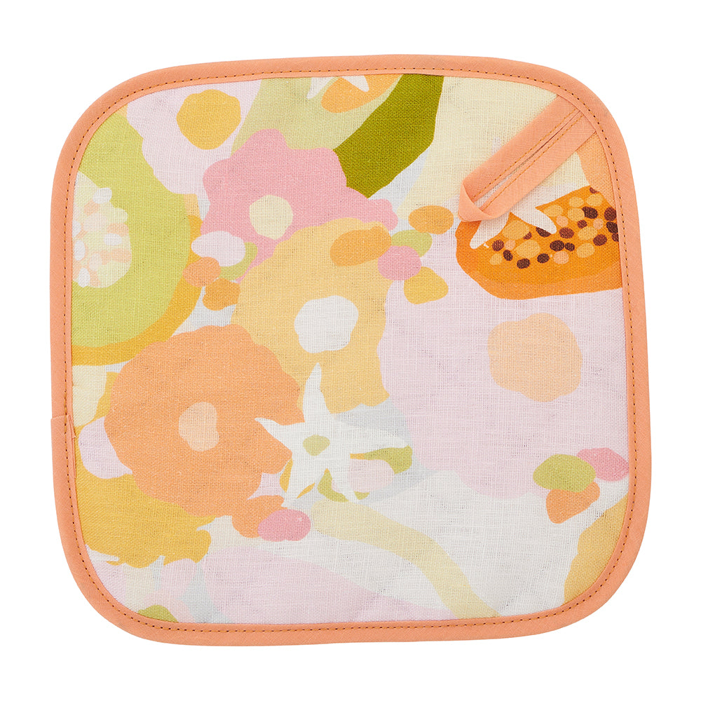 Pot Holder - Linen - Tutti Fruitti