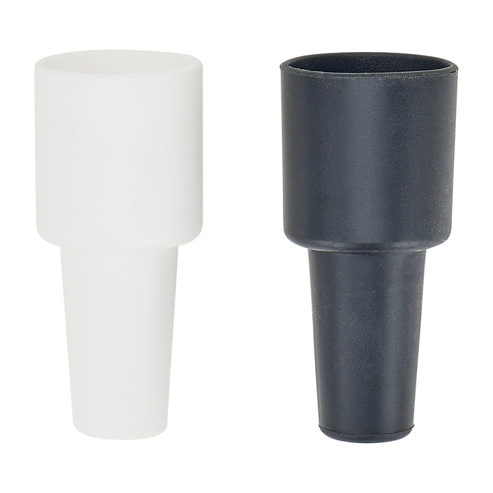 Silicork Wine Stoppers - Black & White - Counter Pack of 18