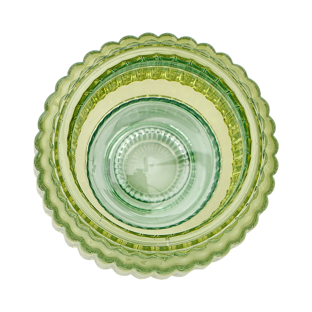 Jewel Candle Holder Large - Green