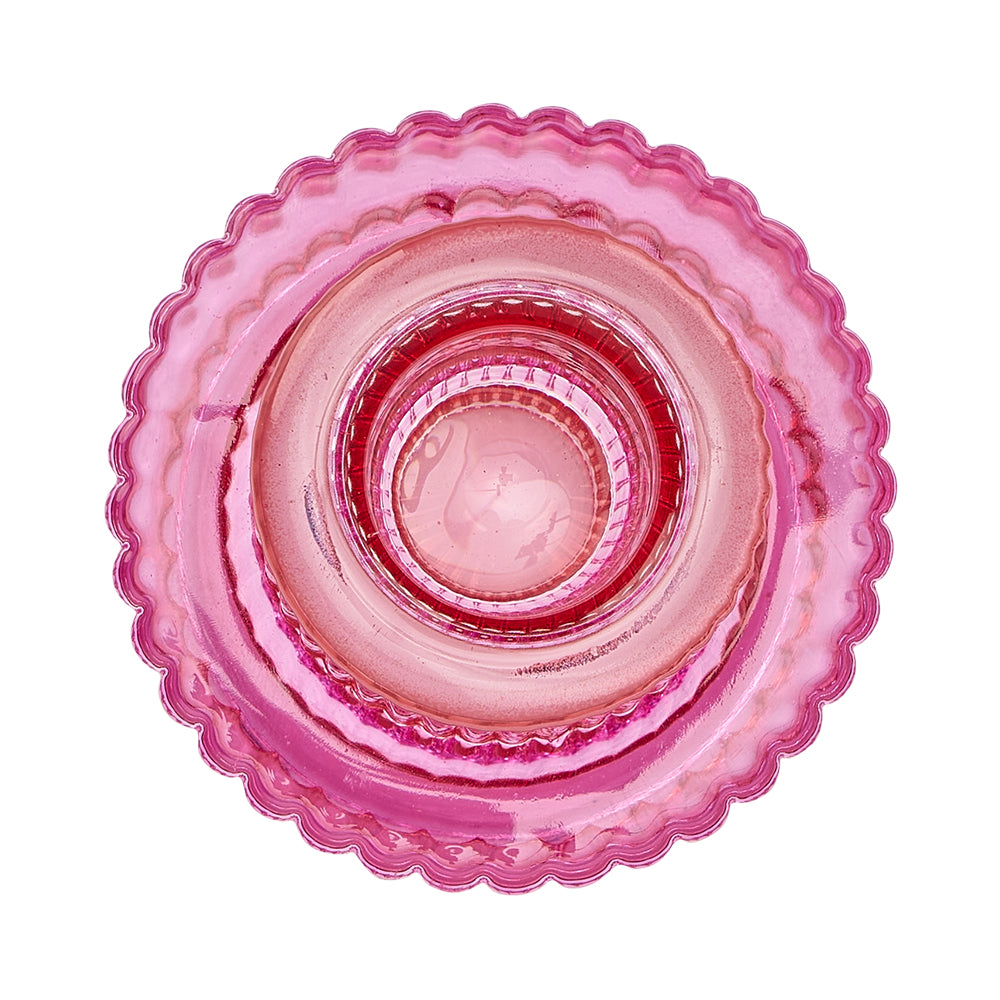 Jewel Candle Holder Large - Pink