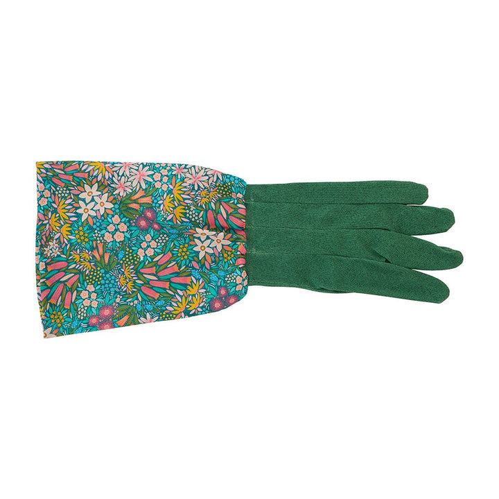 Long Sleeve Garden Gloves - Cotton -  Field of Flowers