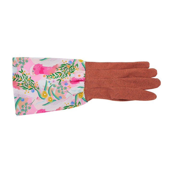 Long Sleeve Garden Gloves - Cotton - Galah