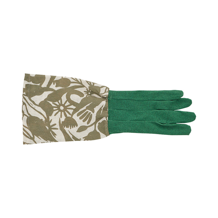 Abstract Gum Linen Long sleeve garden glove