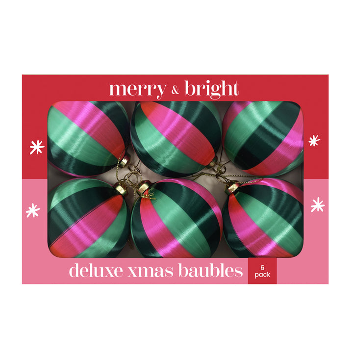 Xmas Baubles - 6pc