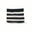 Black and white striped pouch on a white background