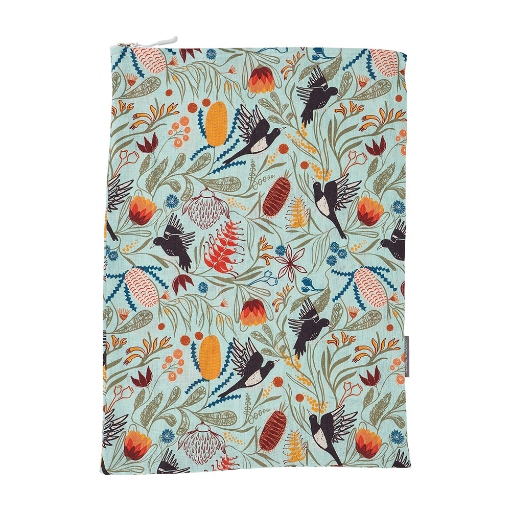 Magpie Floral linen laundry bag