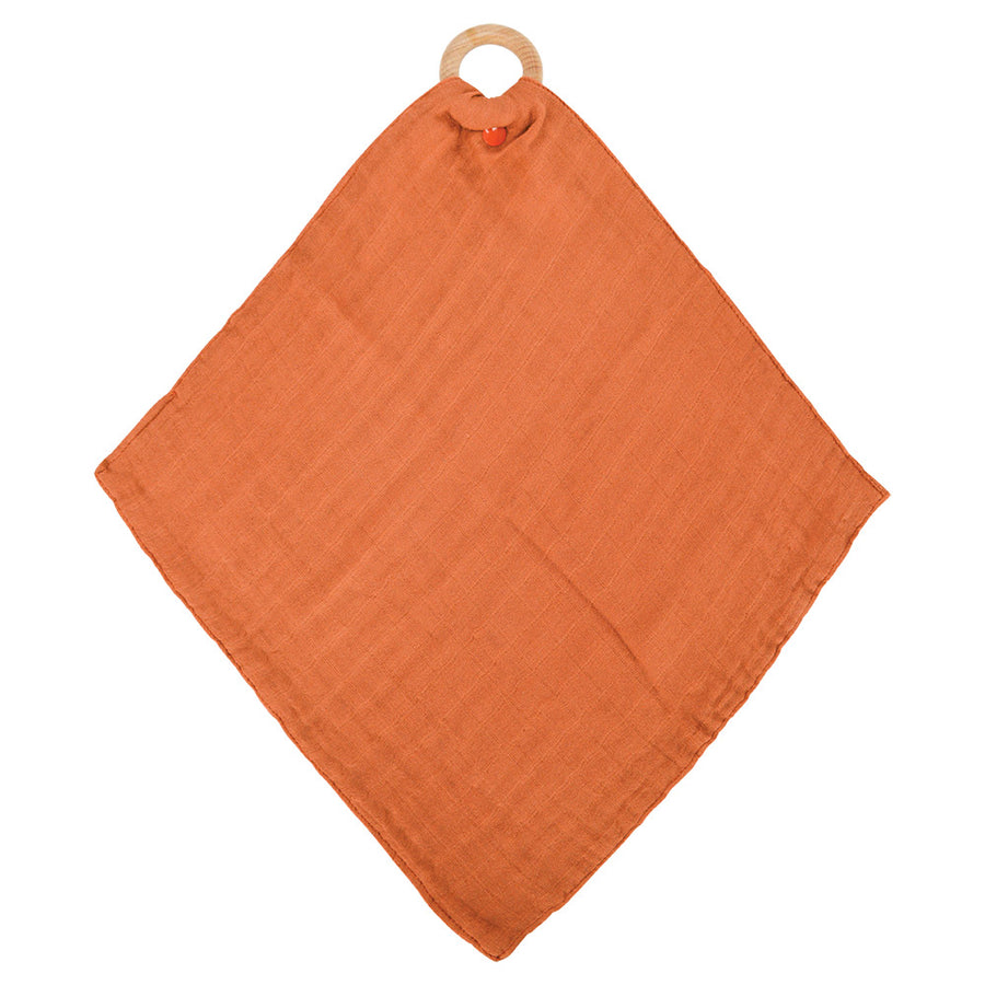 Muslin Security Blanket - rust