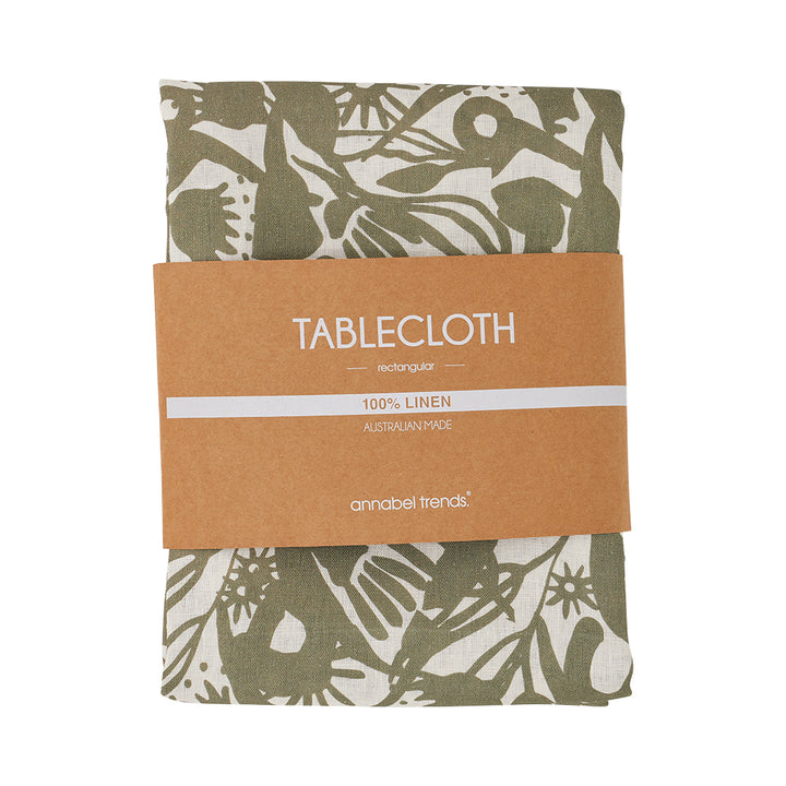Tablecloth - Linen - Abstract Gum - Large 138cm x 300cm