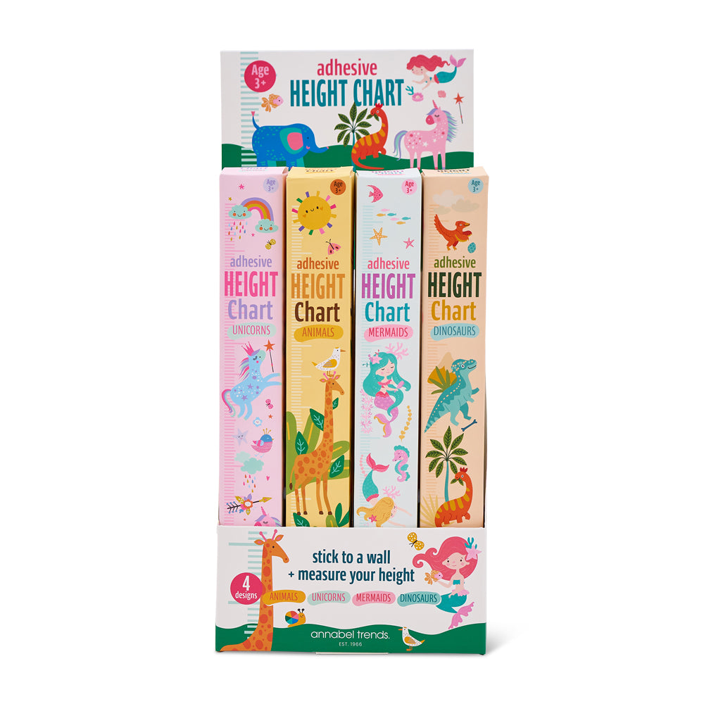 Kids Adhesive Height Chart - Counter Pack of 16