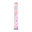 Children's growth chart with unicorn and rainbow design on a pink background