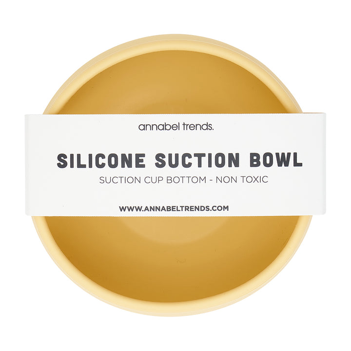 Silicone Suction bowl - lemon