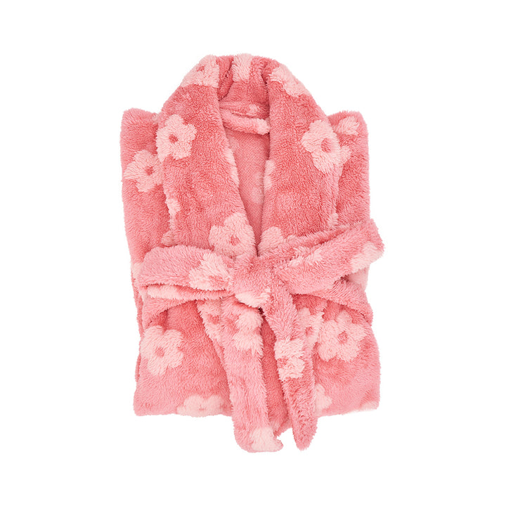 Bath Robe - Cosy Luxe - Embossed Flower