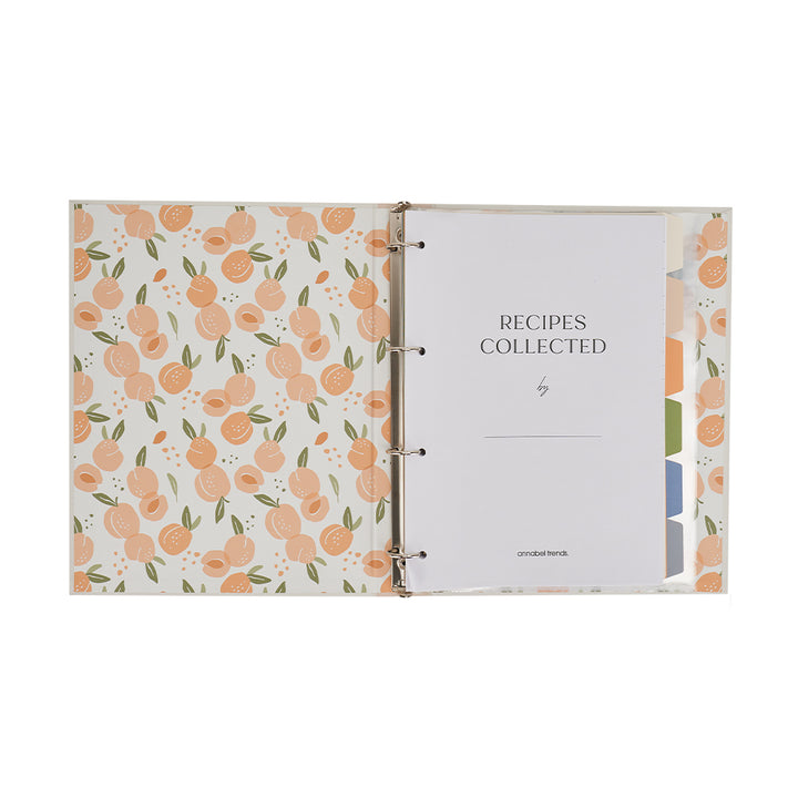 Recipe binder pages