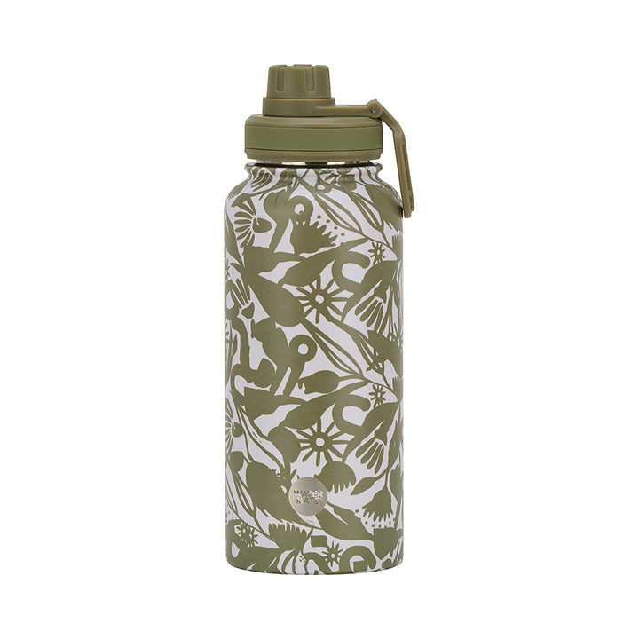 Watermate Drink Bottle - Stainless Steel - Design - 950ml