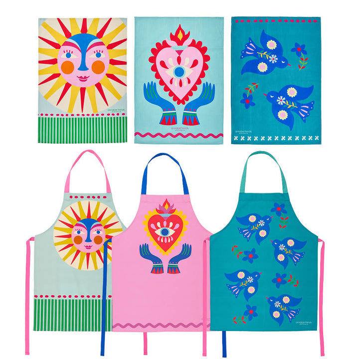Fiesta Bundle - Aprons and Tea Towels (18pc)