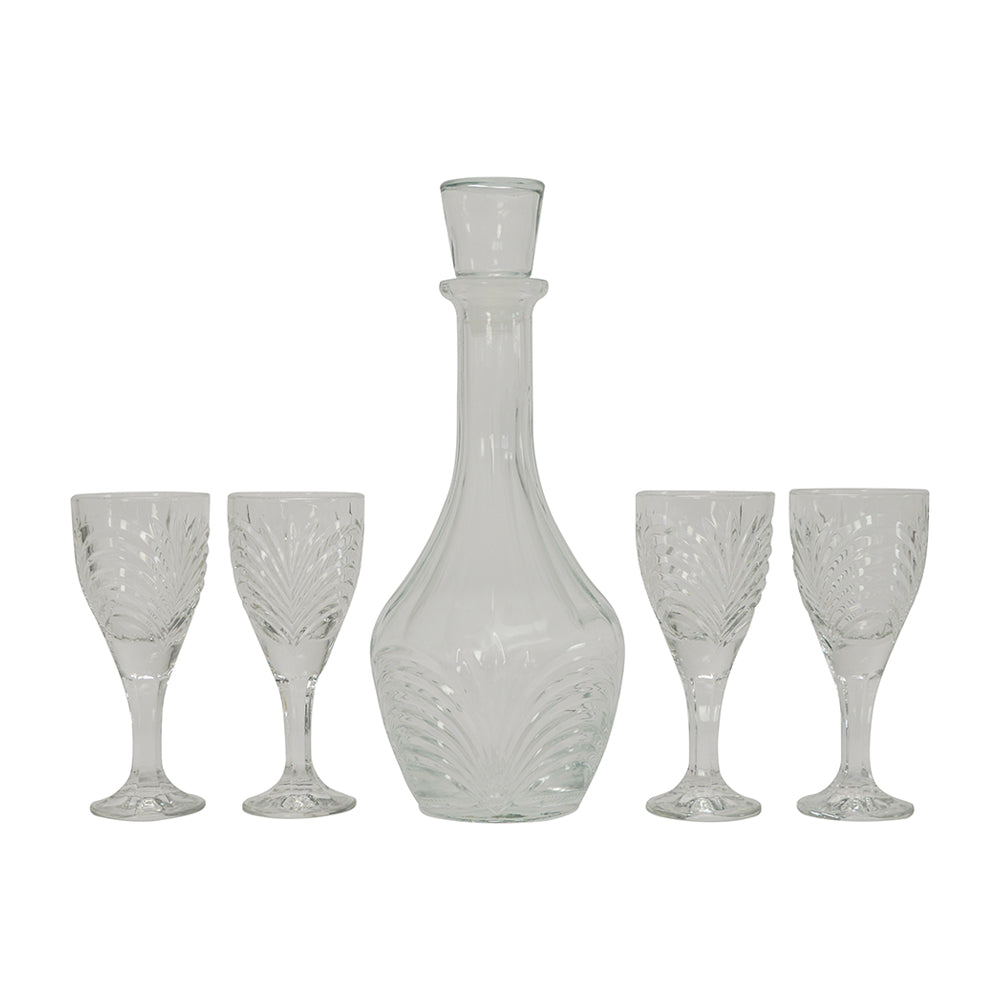 Decanter Set - Art Deco 5 piece