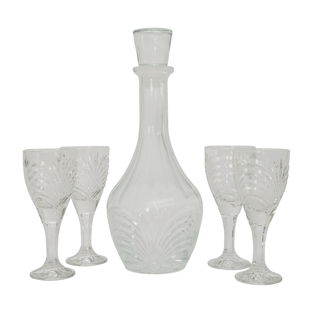 Decanter Set - Art Deco 5 piece