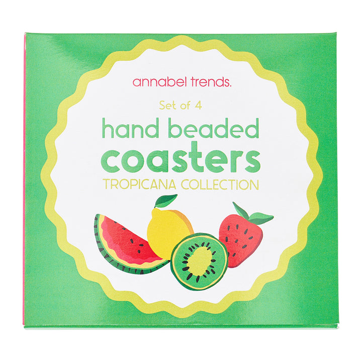 Beaded Coasters - Tropicana - 4pc