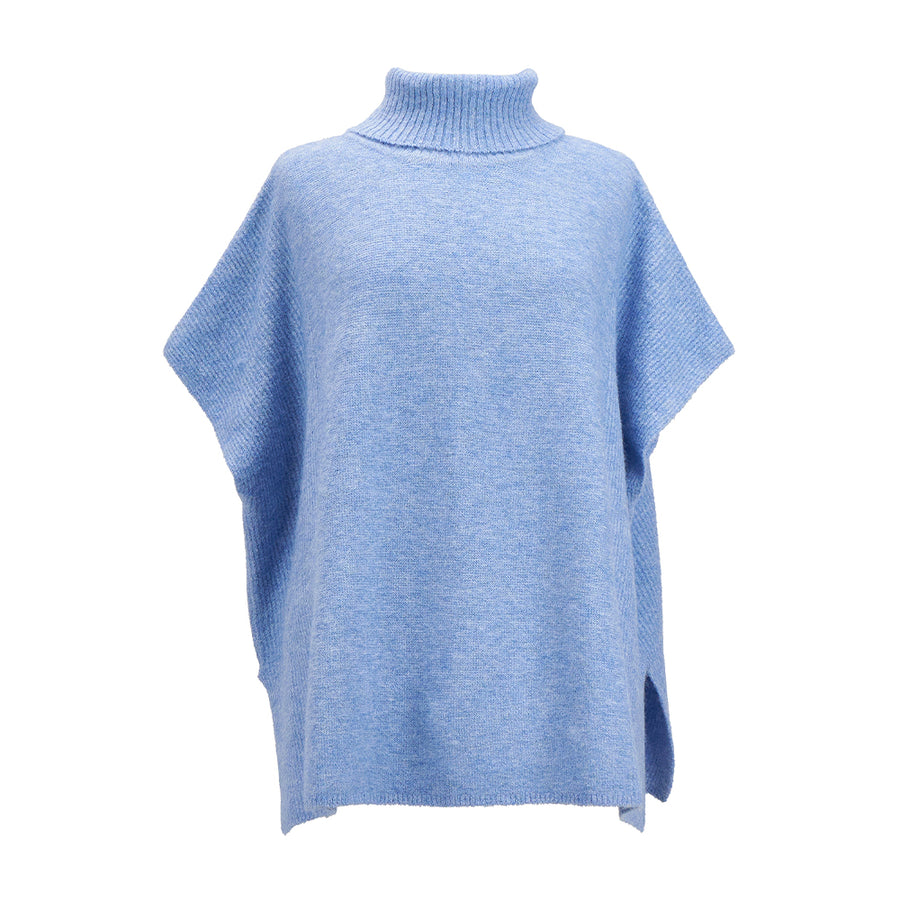 Annabel Trends Knit Polar neck topper - Blue Marle
