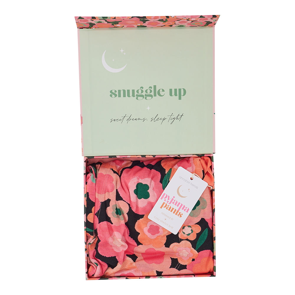 Midnight blooms Sleep Pants packaging