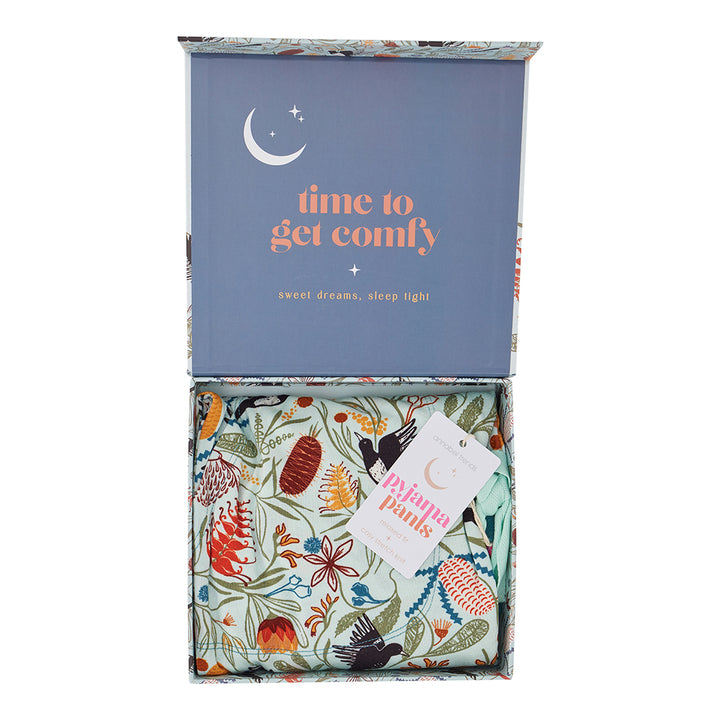 Magpie Floral Sleep pants packaging