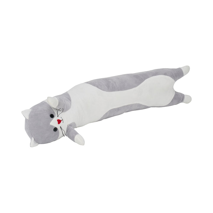 Doorstop - playful cat - grey